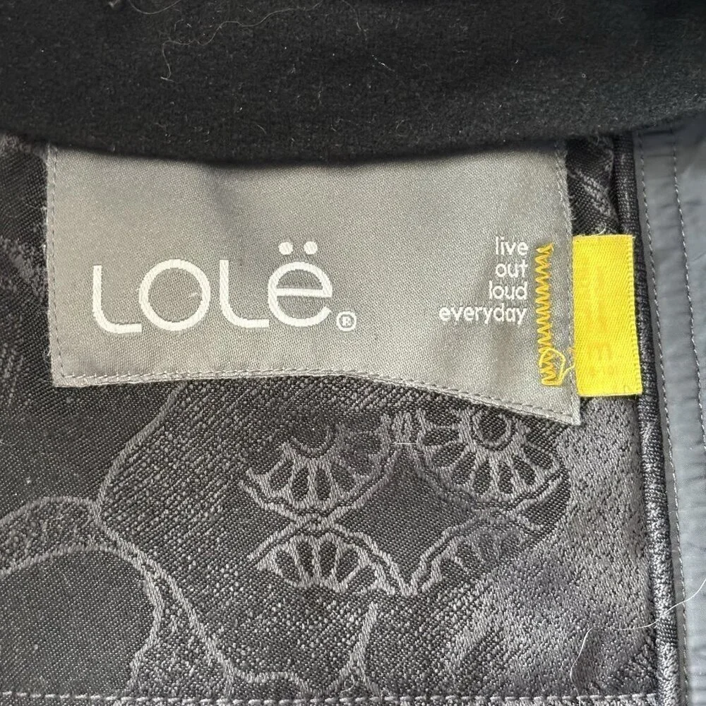 LOLE Insulated Waterproof Winter Parka Jacket Coat Womens M Black Floral flowers - Picture 11 of 16